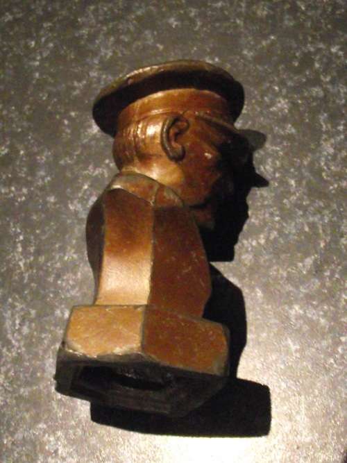 GENERAL SMUTS - SMALL CAST METAL BUST SCULPTURE