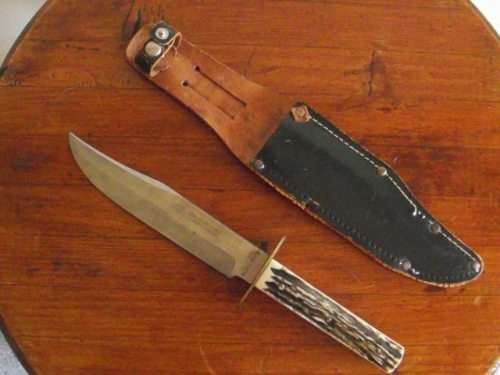 STUNNING CARL SCHLIEPER SOLINGENORIGINAL BOWIE HUNTING KNIFE, INCLUDING POSTAGE FOR PISHLEGEND