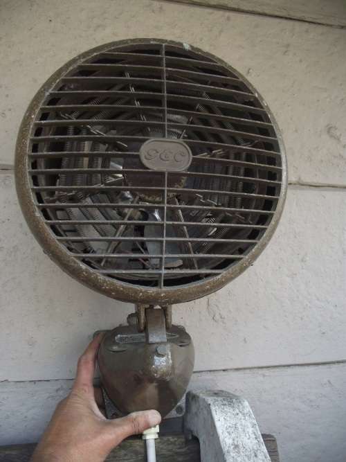 INDUSTRIAL VINTAGE GEC WALL FAN HEATER 1950S