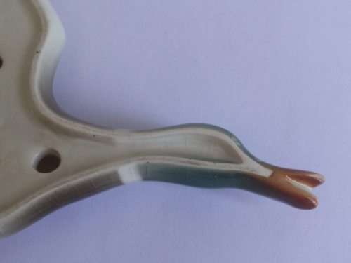 VINTAGE KEELE STREET POTTERY MALLARD FLYING WALL DUCK