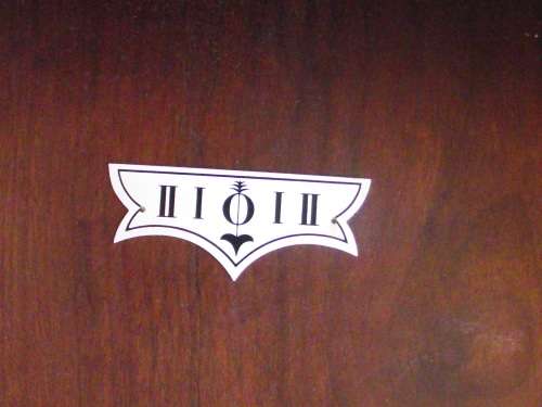 GERMAN MECHANISM IN A STUNNING LARGE SOLID IMBUIA WOOD AND GLASS CASE