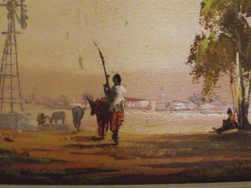 INVESTMENT ART ~ FAMOUS SOUTH AFRICAN ARTIST "ANDRE GROBLER" LANDSCAPE OIL ON BOARD