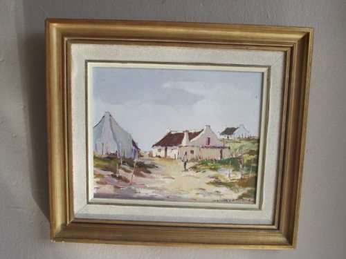 STUNNING CHARLES VAN DER MERWE PAINTING, OIL BOARD