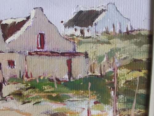 STUNNING CHARLES VAN DER MERWE PAINTING, OIL BOARD