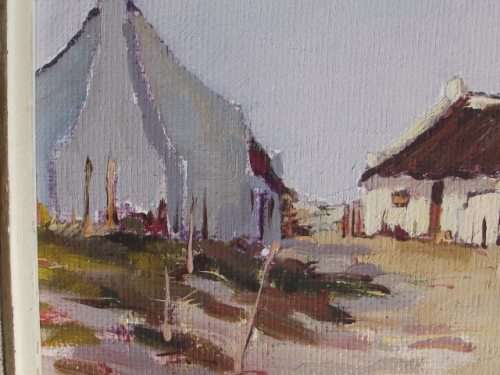 STUNNING CHARLES VAN DER MERWE PAINTING, OIL BOARD