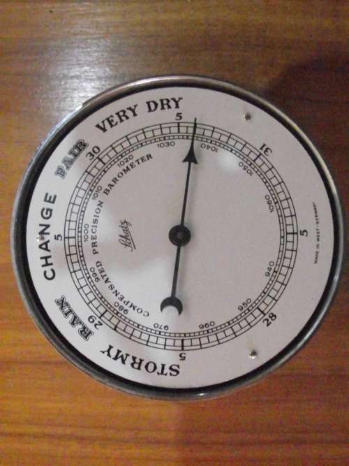 SCHATZ SHIPS WALL CLOCK AND BAROMETER