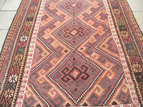 LARGE HAND WOVEN KELIM
