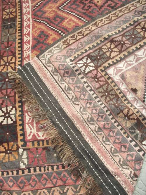 LARGE HAND WOVEN KELIM