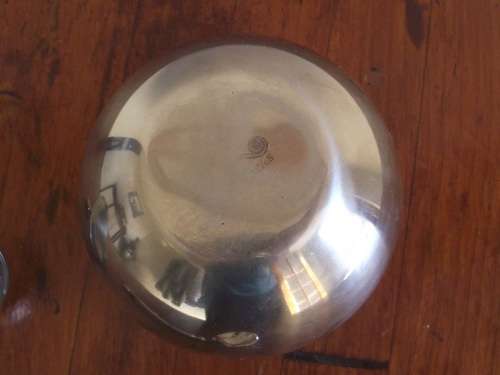 CARROL BOYES ROUND WAVE DESIGN LIDDED SUGAR BOWL AND SPOON