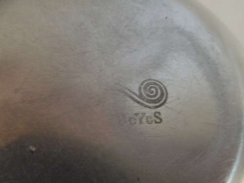 CARROL BOYES ROUND WAVE DESIGN LIDDED SUGAR BOWL AND SPOON