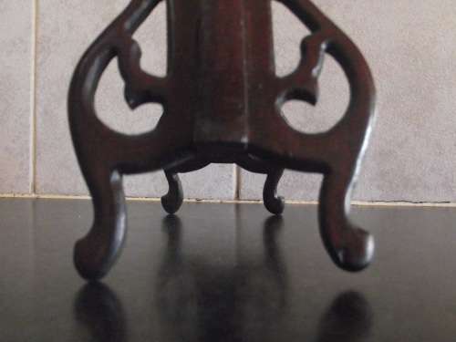 PRAWN SHRIMP WOOD SCREEN 2-SIDED CHINESE SU EMBROIDERY FRAMED --- DAMAGED