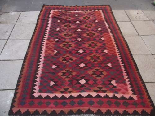 LARGE HAND WOVEN KILIM RUG