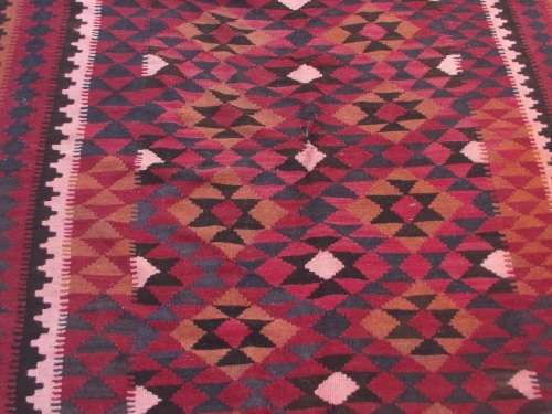 LARGE HAND WOVEN KILIM RUG