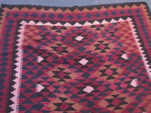 LARGE HAND WOVEN KILIM RUG