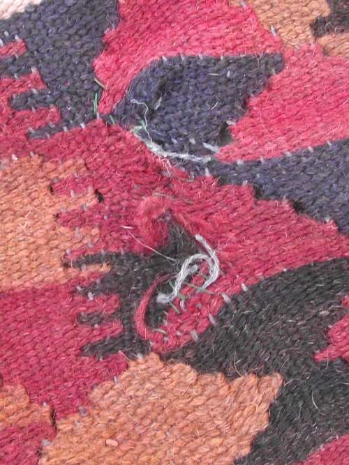 LARGE HAND WOVEN KILIM RUG