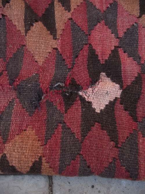 LARGE HAND WOVEN KILIM RUG