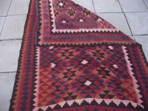 LARGE HAND WOVEN KILIM RUG