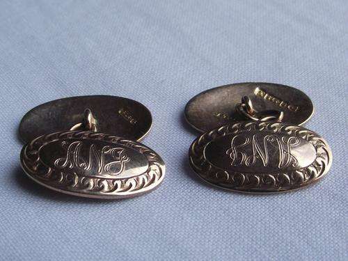 STUNNING!!! 9ct GOLD HALLMARKED CHESTER CUFFLINKS