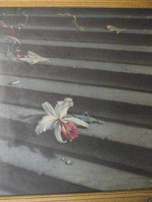 Large Vintage 1940s Tretchikoff Print " The Lost Orchid", The Print is Signed & Dated by Artist