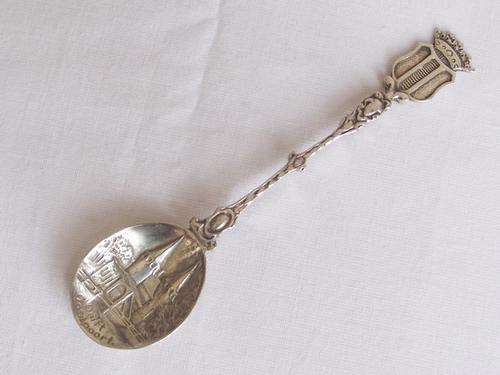 LOVELY DUTCH SILVER CITY SPOON, DELFT OOSTPOORT