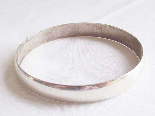 CHUNKY STERLING SILVER BANGLE