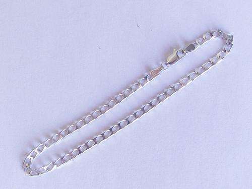 FINE STERLING SILVER SQUARE LINK BRACELET