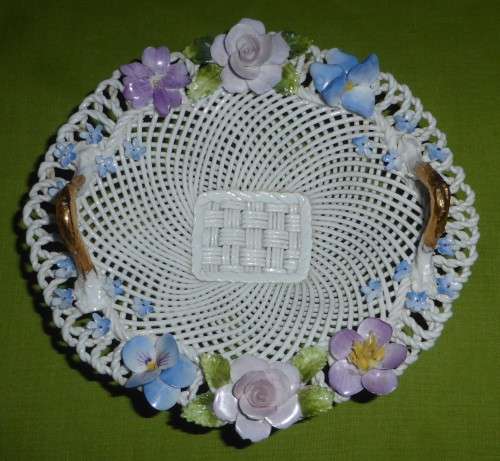FLORAL!!! MADE IN ENGLAND! Handmade Weave Basket / Basket Weave