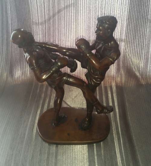 KICKBOXING!!! Large Action Sport Figurine (Resin) from THAILAND