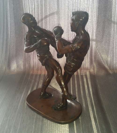 KICKBOXING!!! Large Action Sport Figurine (Resin) from THAILAND