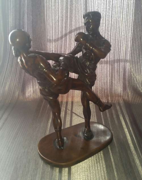 KICKBOXING!!! Large Action Sport Figurine (Resin) from THAILAND