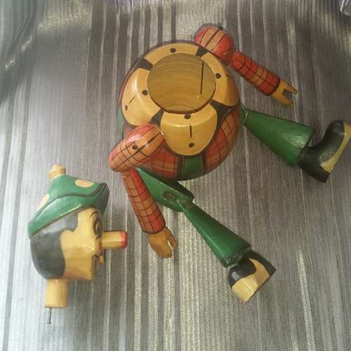 LARGE PINNOCHIO!!! Articulated Wooden Money Box