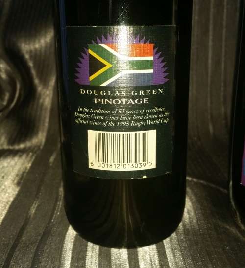 1995 RUGBY WORLD CUP!!! One Bid for 3x Bottles of Pinotage