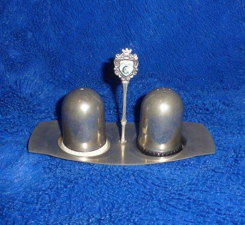 ATLANTA, MADE IN SOUTH AFRICA, Stainless Steel Salt and Pepper Set