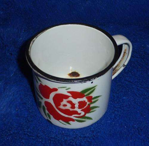 Old ENAMEL Coffee Cup