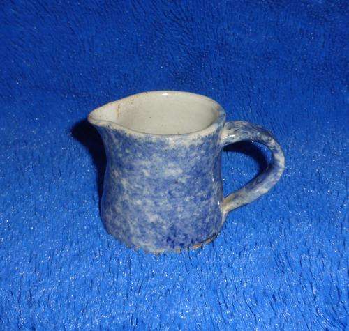 Blue Stoneware Milk Jug