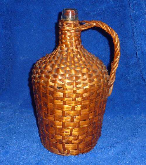 Early 1900's Hand-Woven Wicker DEMIJOHN - Postage R70