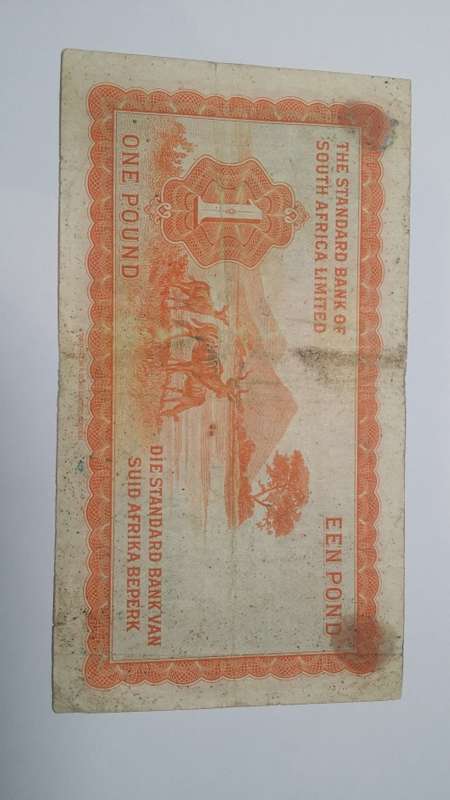 !!!VERY VERY RARE NOTE 16TH SEPT 1955 . DIE STANDARD BANK VAN SUID AFRIKA BEPERK VIR WINDHOEK!!!
