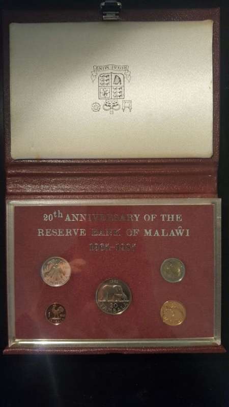 !!!! 20TH ANNIVERSARY OF THE RESERVE BANK OF MALAWI 1965-1985 !!!