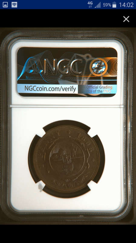 !!!!!WOW ZAR ZAR PENNY 3 OFF 4 CONTINUE 1898 MS64!!!!!!