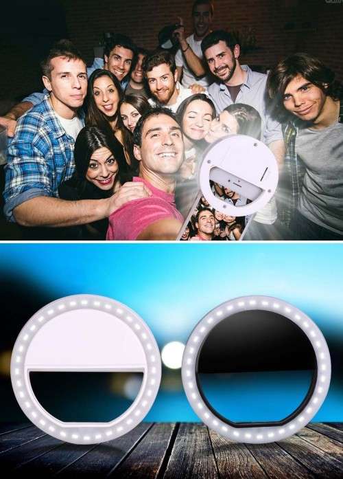 free shipping NEW Mobile Phone LED Flash Light Beauty Selfie Ring Flash Fill light