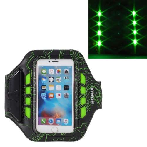 ROMIX LED Phone Sports Arm Band  for iPhone 6s Plus/6 Plus  with Touch Screen and Charging Port