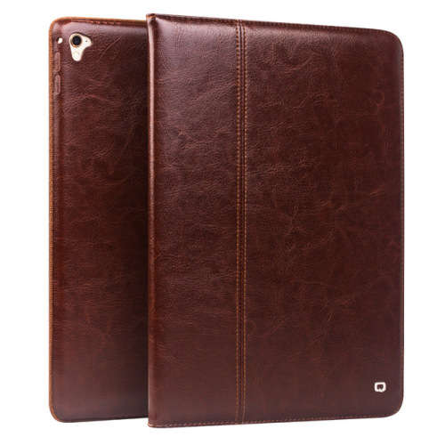 free shipping QIALINO Genuine Leather Case for iPad Pro 9.7 Stand CoverCard compatible for iPad air2