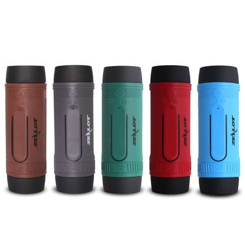 Zealot S1 Bluetooth Outdoor Bicycle Speaker with 4000mAh Power Bank+LED light