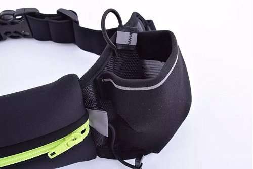 ROMIX® Lumbar Running Belt With 2 Water Bottles Holder-Polyamide Lycra Unisex Runners Waist Pack