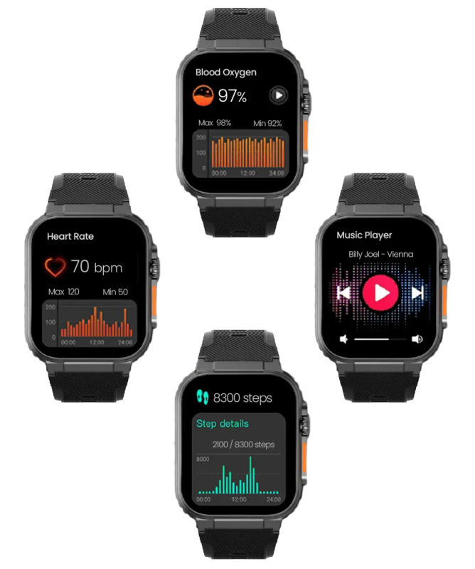 The Ultra Indestructible Smartwatch - Black