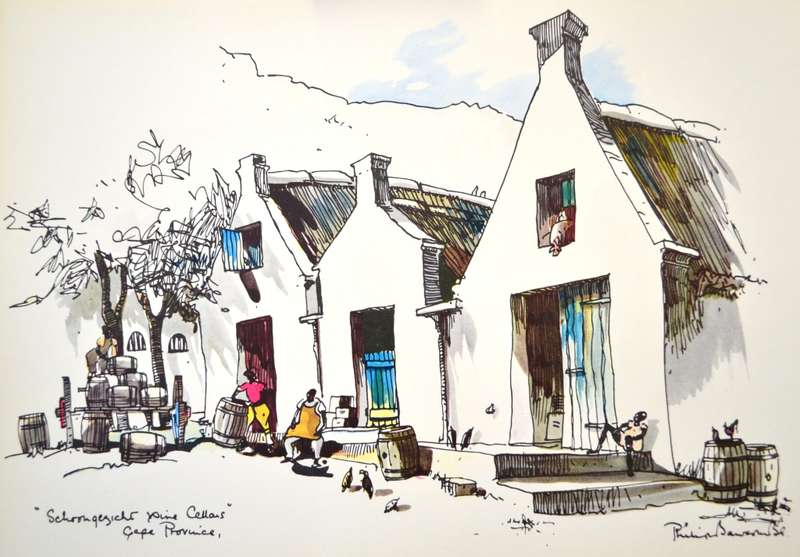 Art Prints - Early Cape Town 3- By Philip Bawcombe