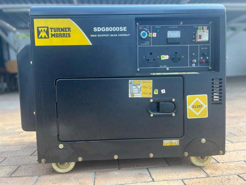 Turner & Morris Silent Diesel Generator  SDG8000SE 8KVA