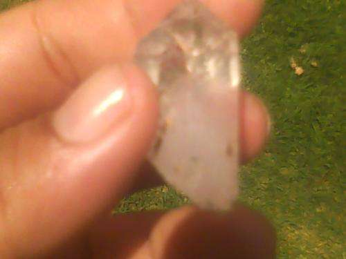 CLEAR uncut Sapphire WHITE...400 years in family