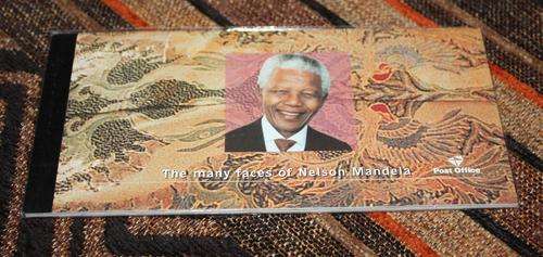 THE MANY FACES OF NELSON MANDELA STAMP BOOKLET