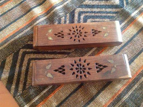 2  unusual vintage trinket/pen boxes